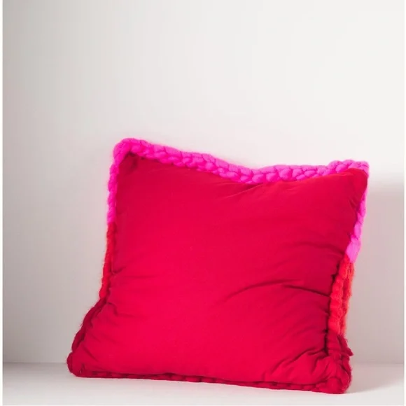 NEW Anthropologie Chunky Knot Wool Pillow